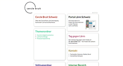 Desktop Screenshot of cerclebruit.ch