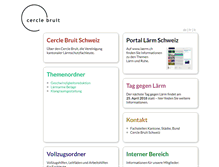 Tablet Screenshot of cerclebruit.ch